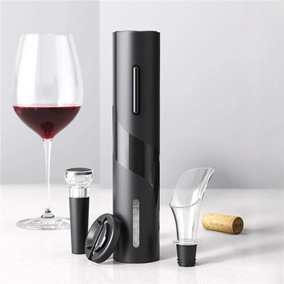 Vinoé - Set med Elektrisk Vinöppnare - batteridriven
